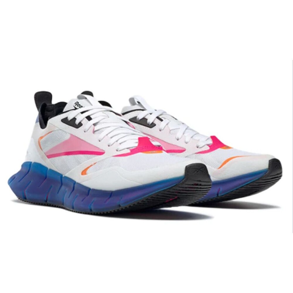 Reebok Zig Kinetica Horizon Running Sneakers White Pink Blue New 9 size